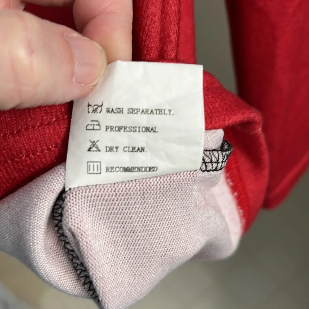 Pre-owned Red and Black Lace Leopard Print Women's Top - Picture 6 of 7